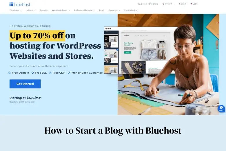 Start a Blog with Bluehost